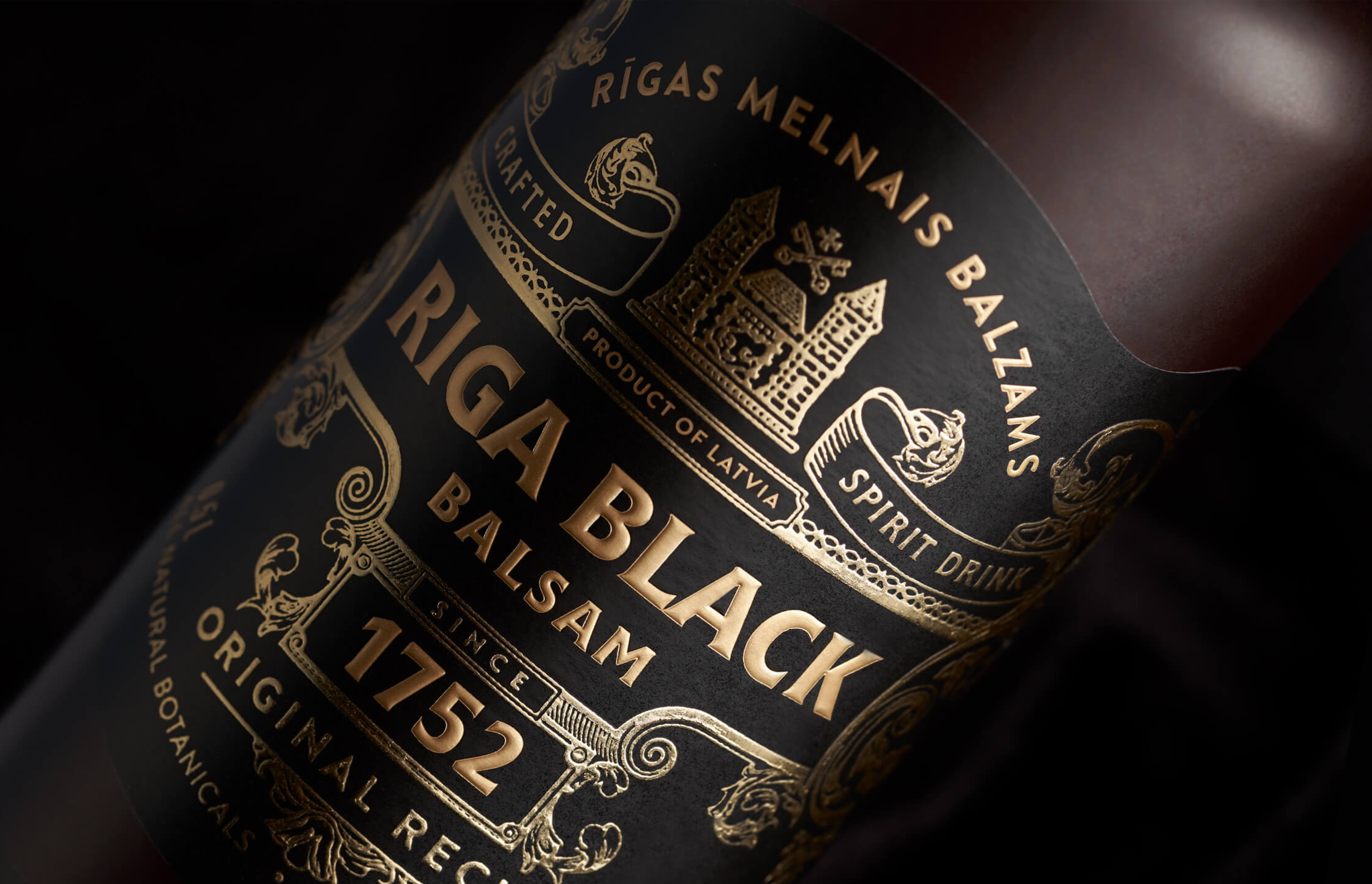 Riga Black Balsam herbal bitter packaging