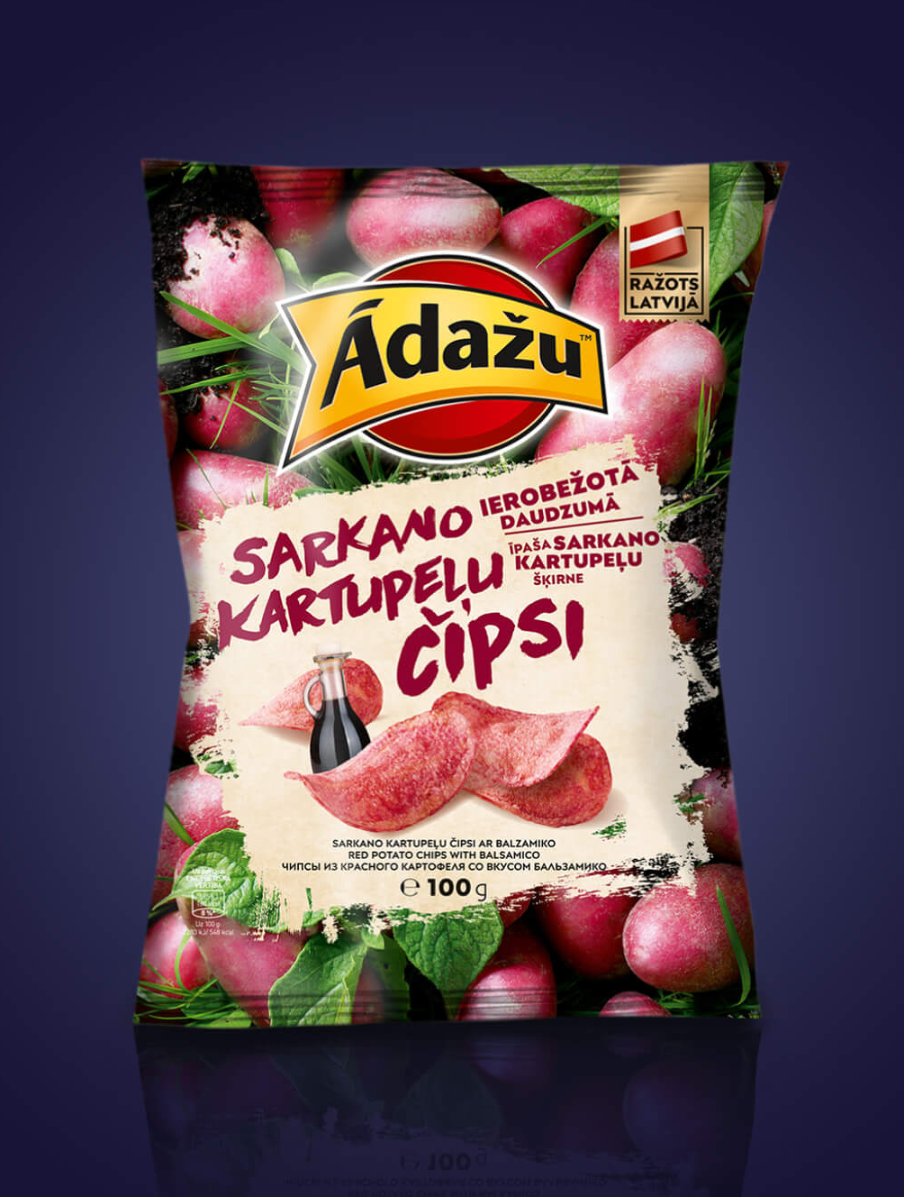 Ādažu čipsi salty snacks packaging