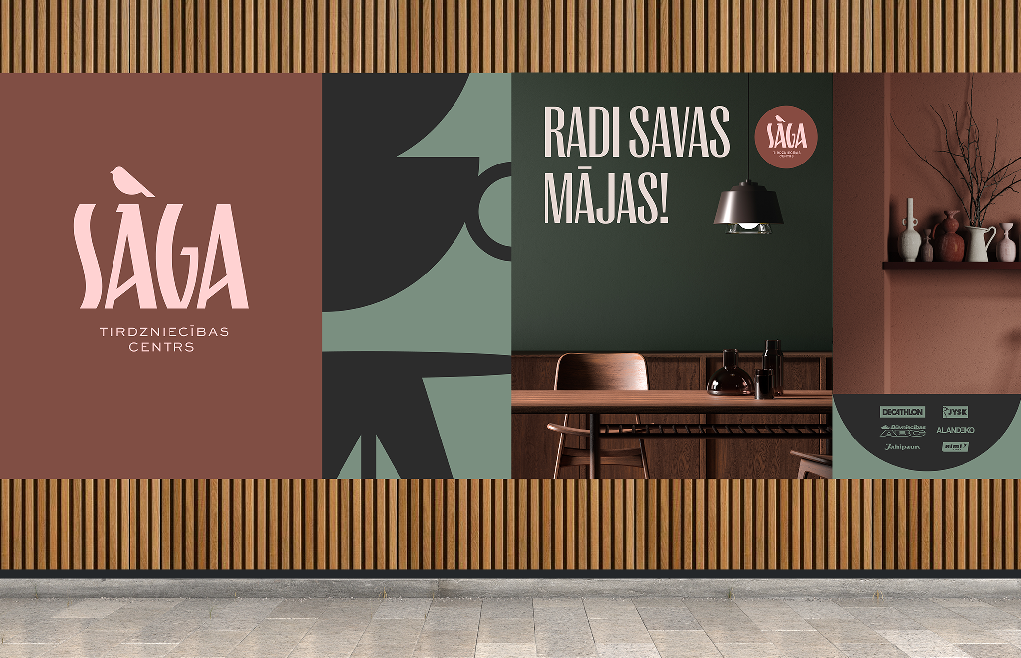 Shopping center Saga identity