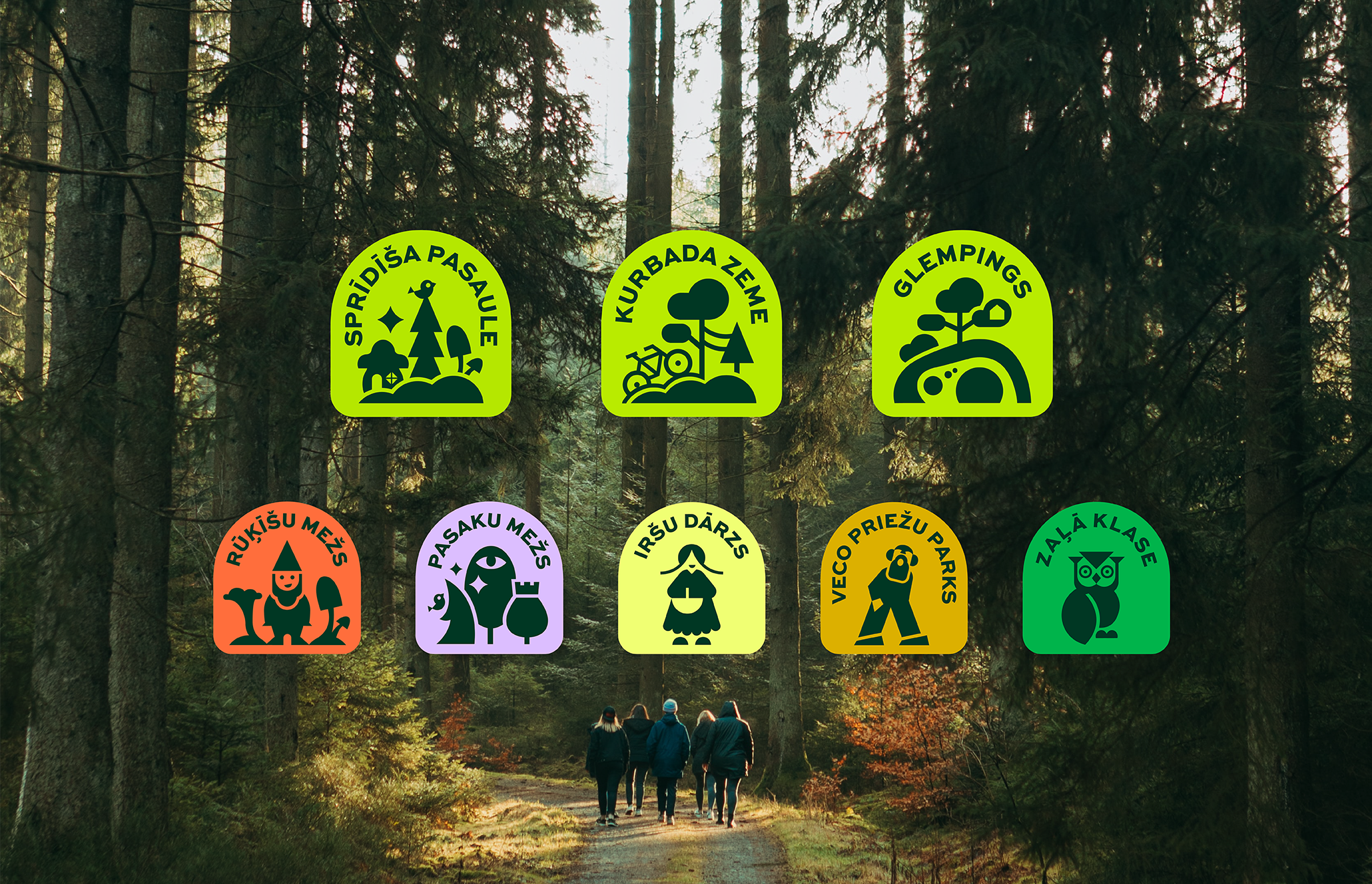 Latvia's State Forests Nature park in Tērvete Identity
