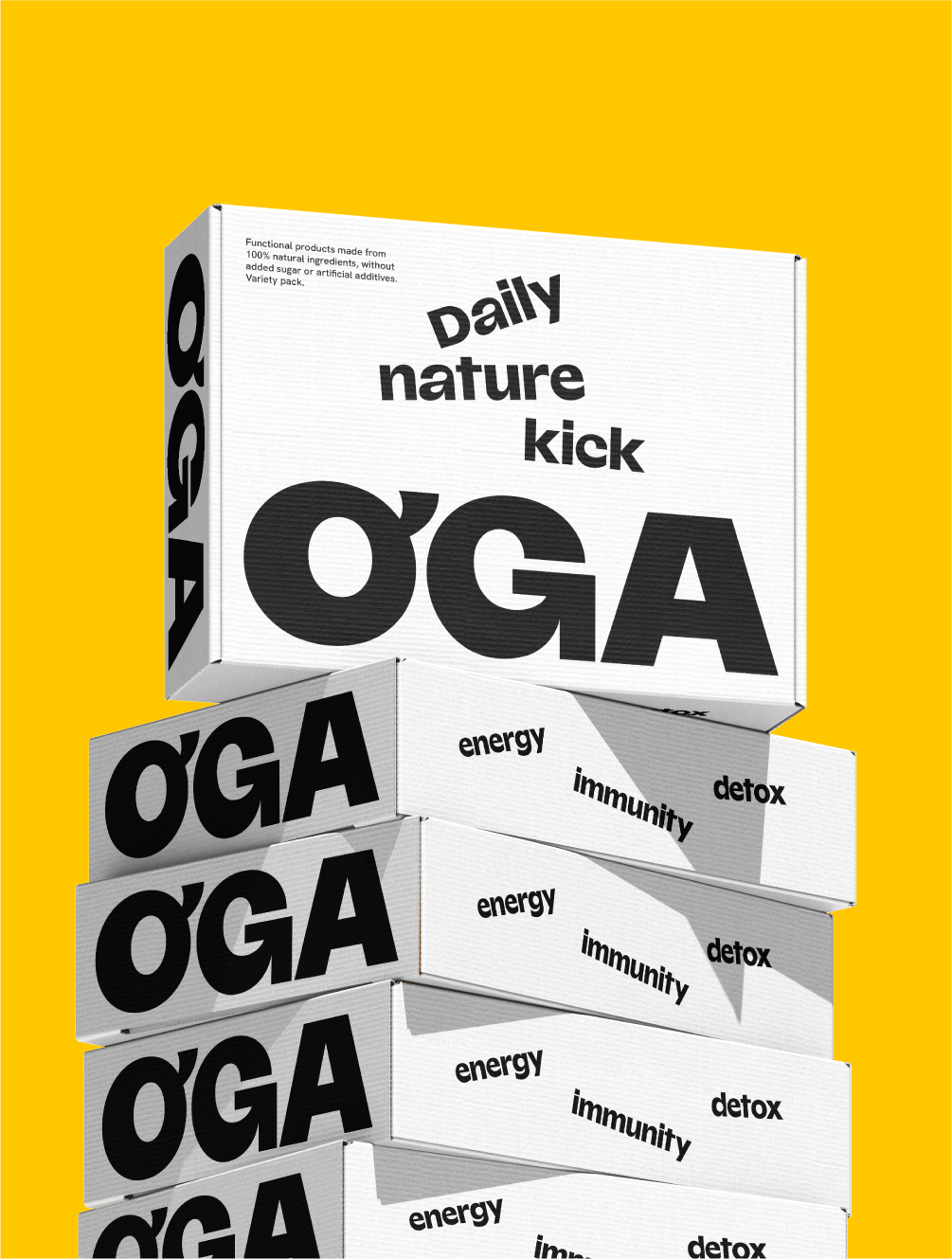 Oga Juice Identity and Packaging