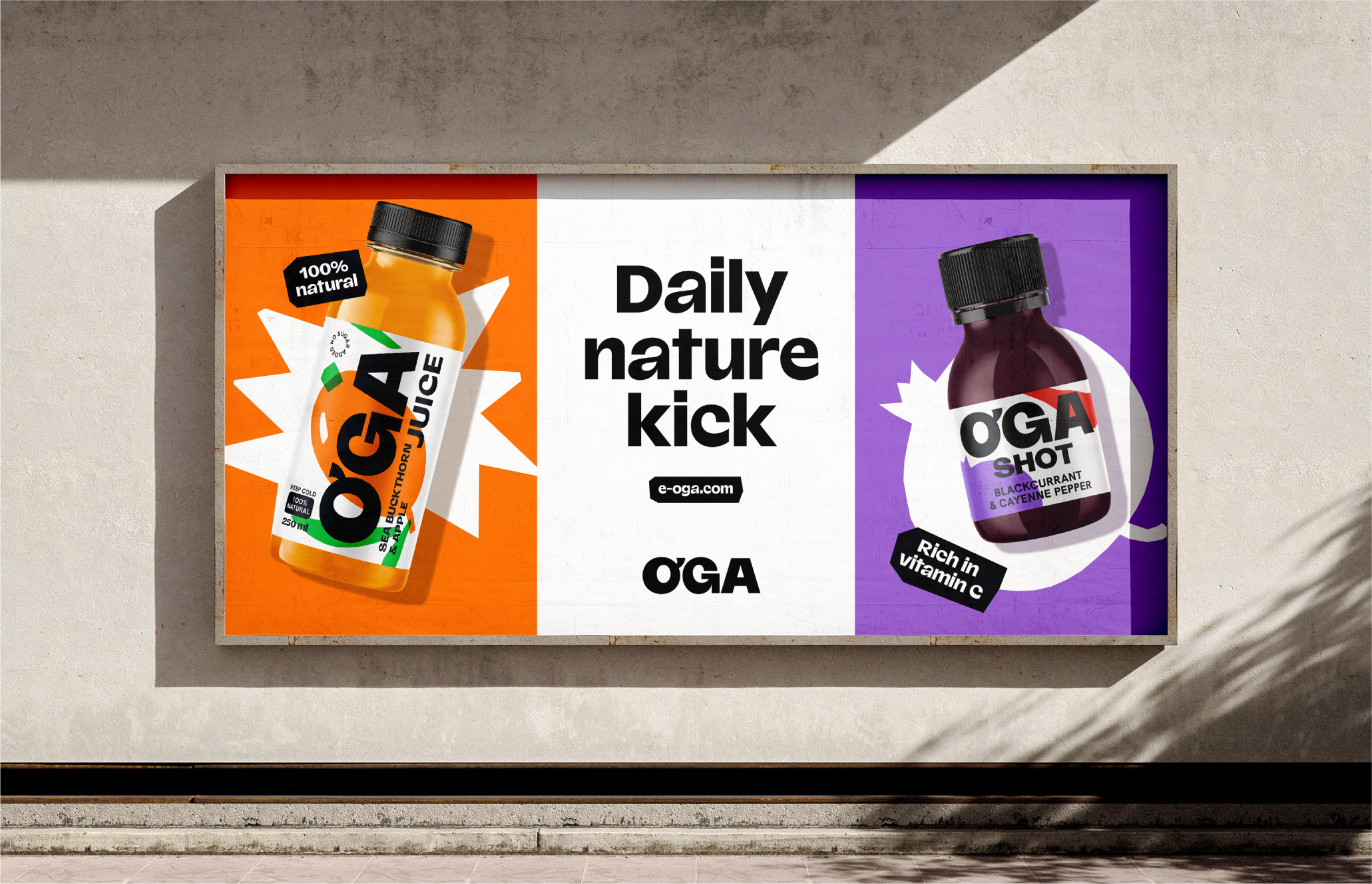 Oga Juice Identity and Packaging